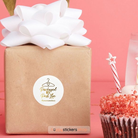 Packaged with Posh Love! Stickers & Labels with your custom text - Picture 5 of 17